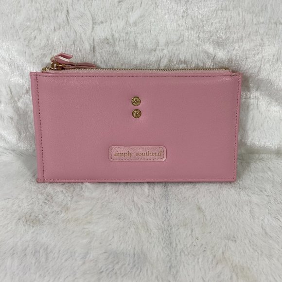 Simply Southern Handbags - Simply Southern Pink Double Zip Wallet